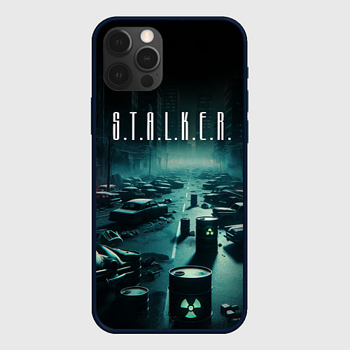Чехол iPhone 12 Pro S T A L K E R - City / 3D-Черный – фото 1