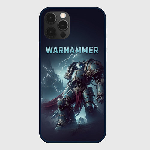 Чехол iPhone 12 Pro Warhammer - game / 3D-Черный – фото 1