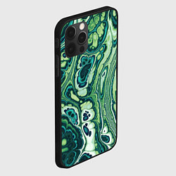 Чехол для iPhone 12 Pro Абстрактный разноцветный узор, цвет: 3D-черный — фото 2