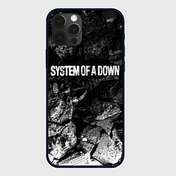 Чехол iPhone 12 Pro System of a Down black graphite