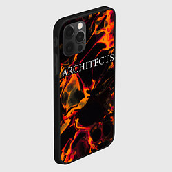 Чехол для iPhone 12 Pro Architects red lava, цвет: 3D-черный — фото 2