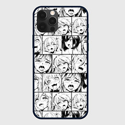 Чехол iPhone 12 Pro Ahegao pattern