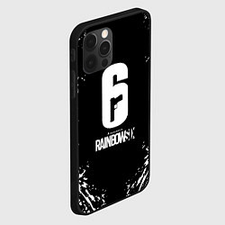 Чехол для iPhone 12 Pro Tom Clancys Rainbow Six: Siege краски, цвет: 3D-черный — фото 2