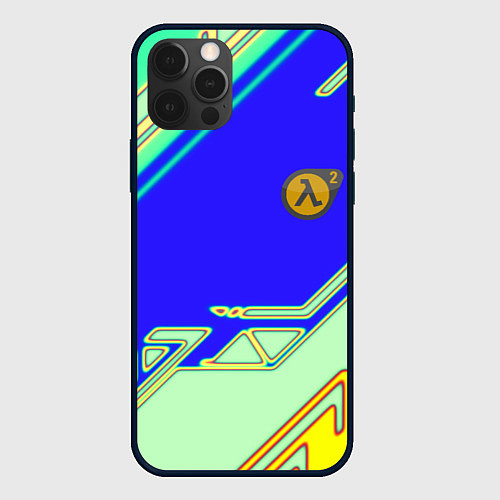 Чехол iPhone 12 Pro Half life sport game / 3D-Черный – фото 1