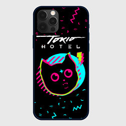 Чехол для iPhone 12 Pro Tokio Hotel - rock star cat, цвет: 3D-черный