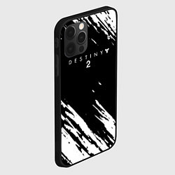 Чехол для iPhone 12 Pro Destiny краски чёрно белые, цвет: 3D-черный — фото 2