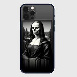 Чехол iPhone 12 Pro Мона Лиза Black skull