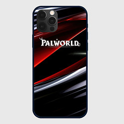 Чехол для iPhone 12 Pro Palworld logo темная абстракция, цвет: 3D-черный