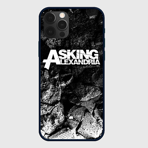 Чехол iPhone 12 Pro Asking Alexandria black graphite / 3D-Черный – фото 1