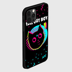 Чехол для iPhone 12 Pro Fall Out Boy - rock star cat, цвет: 3D-черный — фото 2