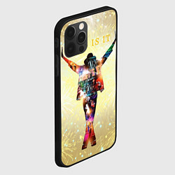 Чехол для iPhone 12 Pro Michael Jackson THIS IS IT - с салютами на золотом, цвет: 3D-черный — фото 2