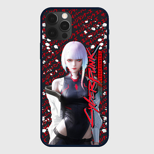 Чехол iPhone 12 Pro Lucyna Kushinada - Cyberpunk: Edgerunners / 3D-Черный – фото 1