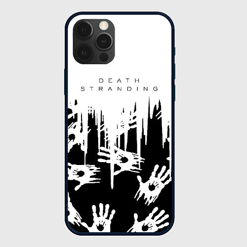 Чехол iPhone 12 Pro Death Stranding знаки / 3D-Черный – фото 1