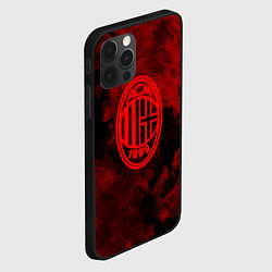 Чехол для iPhone 12 Pro Милан огненый стиль, цвет: 3D-черный — фото 2