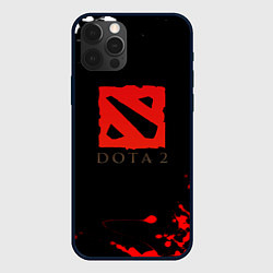 Чехол iPhone 12 Pro Dota 2 краски текстура