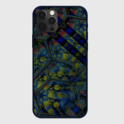 Чехол для iPhone 12 Pro Креативный геометрический узор, цвет: 3D-черный