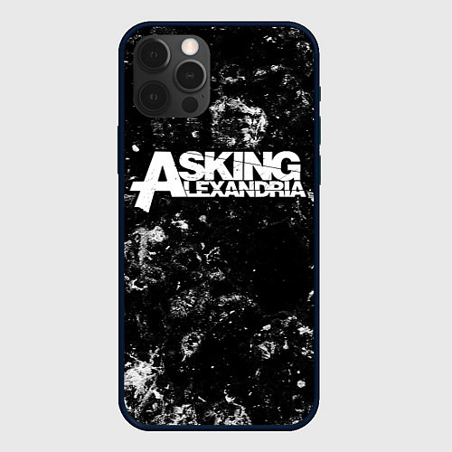 Чехол iPhone 12 Pro Asking Alexandria black ice / 3D-Черный – фото 1