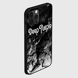 Чехол для iPhone 12 Pro Deep Purple black graphite, цвет: 3D-черный — фото 2