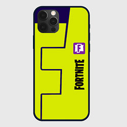 Чехол iPhone 12 Pro Fortnite logo yellow game