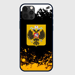 Чехол для iPhone 12 Pro Имперская Россия краски абстрактные, цвет: 3D-черный