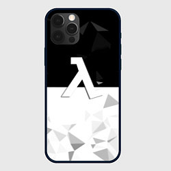 Чехол для iPhone 12 Pro Half life pattern geometry, цвет: 3D-черный