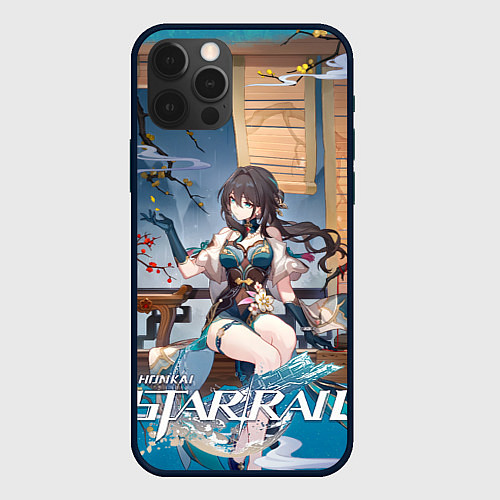 Чехол iPhone 12 Pro Жуань Мэй из Хонкая / 3D-Черный – фото 1