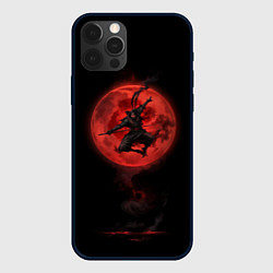 Чехол для iPhone 12 Pro Ниндзя кровавой луны, цвет: 3D-черный