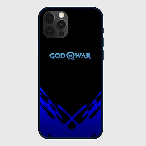 Чехол iPhone 12 Pro God of War geometry steel / 3D-Черный – фото 1