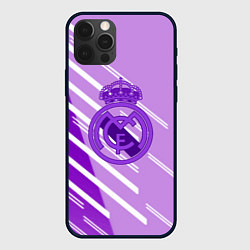 Чехол для iPhone 12 Pro Real Madrid текстура фк, цвет: 3D-черный