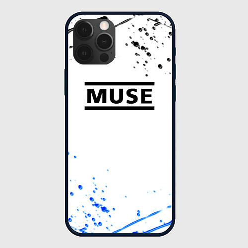 Чехол iPhone 12 Pro MUSE рок стиль краски / 3D-Черный – фото 1
