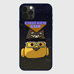 Чехол для iPhone 12 Pro Chicken gun space, цвет: 3D-черный