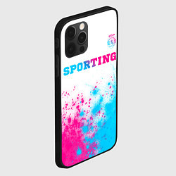 Чехол для iPhone 12 Pro Sporting neon gradient style посередине, цвет: 3D-черный — фото 2