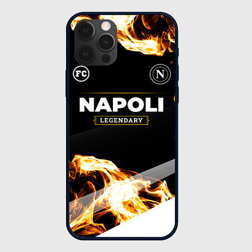 Чехол iPhone 12 Pro Napoli legendary sport fire / 3D-Черный – фото 1