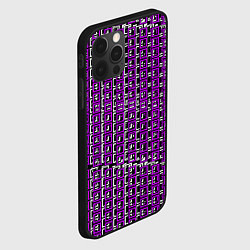 Чехол для iPhone 12 Pro Белые и розовые квадраты, цвет: 3D-черный — фото 2