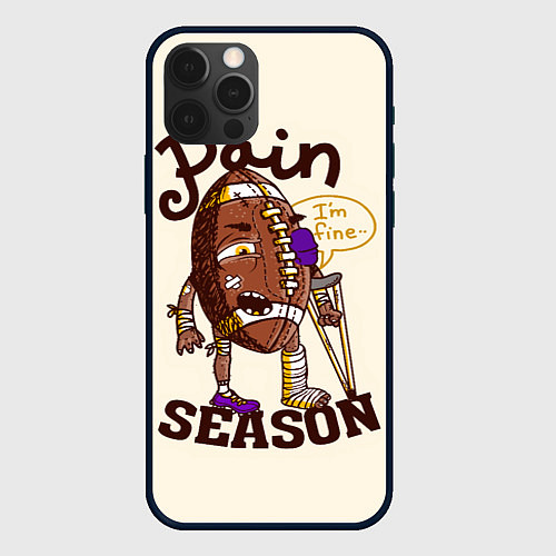 Чехол iPhone 12 Pro Сезон боли / 3D-Черный – фото 1