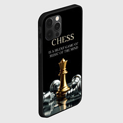 Чехол для iPhone 12 Pro Тихая игра музыки разума, цвет: 3D-черный — фото 2