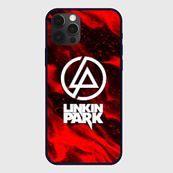 Чехол iPhone 12 Pro Linkin park красный огонь