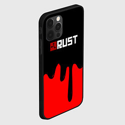 Чехол для iPhone 12 Pro RUST краски разводы пустошь, цвет: 3D-черный — фото 2