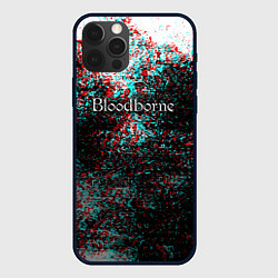 Чехол iPhone 12 Pro Bloodborn souls глитч краски