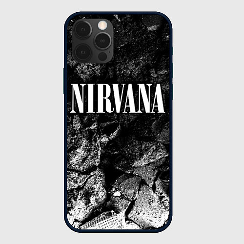 Чехол iPhone 12 Pro Nirvana black graphite / 3D-Черный – фото 1