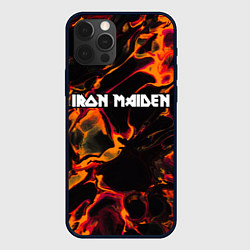 Чехол iPhone 12 Pro Iron Maiden red lava