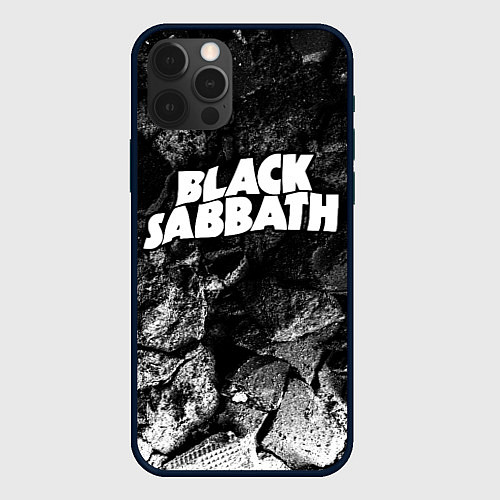 Чехол iPhone 12 Pro Black Sabbath black graphite / 3D-Черный – фото 1