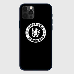 Чехол iPhone 12 Pro Chelsea fc белое лого