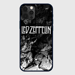 Чехол для iPhone 12 Pro Led Zeppelin black graphite, цвет: 3D-черный