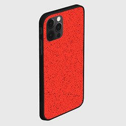 Чехол для iPhone 12 Pro Текстура цвет оранжевая заря, цвет: 3D-черный — фото 2