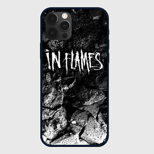 Чехол iPhone 12 Pro In Flames black graphite / 3D-Черный – фото 1