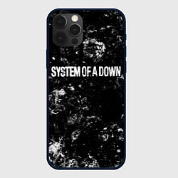 Чехол для iPhone 12 Pro System of a Down black ice, цвет: 3D-черный