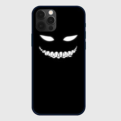 Чехол для iPhone 12 Pro Улыбка кибер монстра, цвет: 3D-черный