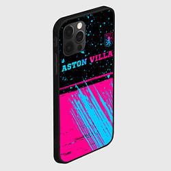 Чехол для iPhone 12 Pro Aston Villa - neon gradient посередине, цвет: 3D-черный — фото 2