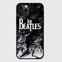 Чехол iPhone 12 Pro The Beatles black graphite